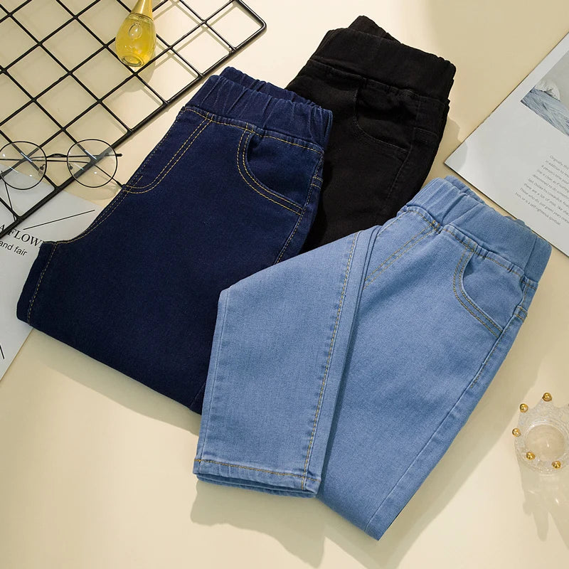 High-Waist Stretch Jeans