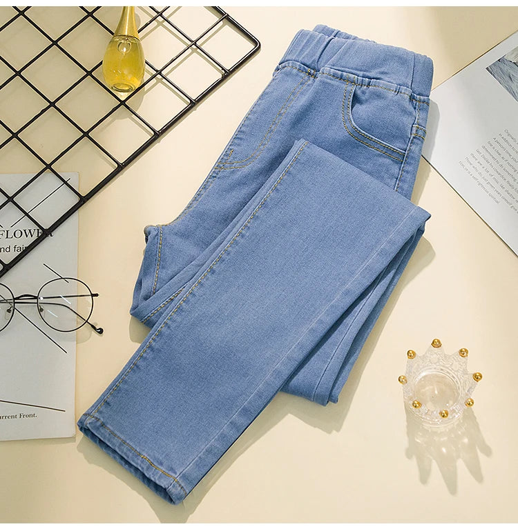 High-Waist Stretch Jeans